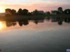 Sunset over the lake at CounterPoint Estates in Royal Palm Beach.