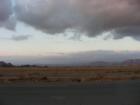  Dark cloud looms over The Mountains that border Gilman Hot Springs to the North (near Hemet CA), preparing for wet winter storm