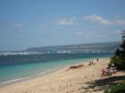 Looking down the beach towards Haleiwa
