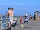Fishing from the Flagler Pier on a warm Christmas Weekend.