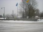 Downtown Manchester during the Valentine’s Day Nor’easter. 