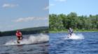 Out on the skis, like father - like son
