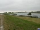 View from the bank on Lake Okeechobee, with the boat ramp in the background.
