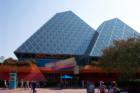 Orlando, FL: The Glass Pyramids in Disney World's Epcot Center