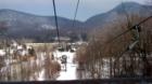 Killington, Vermont: Ski Lift up Pico Moutain, and the Pico Mountain Resort Hotel in the background