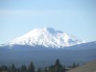The photo is a morning shot of Mt Bachelor ~ slightly hazy but still magnificent.