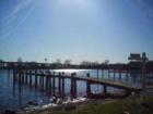 Beautful view from pier into Peach Orchard Cove