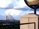 Top of Ball Park looking at Six Flags