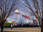 The midway on the grounds across from the museum