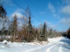 Looking out the dead end Hemore Road in Ludlow. Snowy, sunny and cold!
