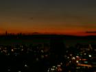 Deep red sunset over Lake Washington on December 8, 2005.