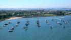 Coronado Island, CA: A view of Coronado Island from the bridge
