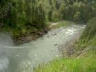 A view of the river bed just after Snoqualmie Falls.