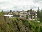 Salish Lodge & Spa from the trail head at Snoqualmie Falls