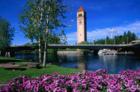 The Clock Tower in Riverfront Park which was the sight of Expo '74 World Fair in Spokane Washington.