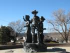 Early Pioneers Bronze as you enter Prescott