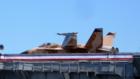 San Diego, CA: US Navy fighter jet aboard the USS Midway