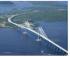 An Areil View of the Sidney Lanier Bridge 