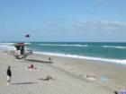 Looking north from the pier at Juno Beach.