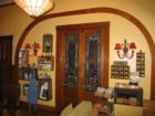 The doorway in the lounge of The Girl and The Fig that leads to the lobby of the Sonoma Hotel.