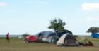 Makaha - beach campers