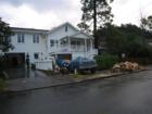 Truck smashed by a tree in San Anselmo.