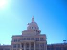 The Lone Star Flag Flying Over the State Capitol
