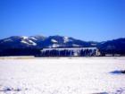 January 2007 snow in Tillamook at the Air Museum also know as the Blimp Base.