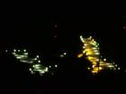 Windfarm Has Red Warning Lights So Sky King Won't Run Into Them! 28 Total Crank Out The Megawatts!