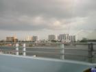Crossing the intracoastal water at 163rd street. Facing South..