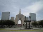 Los Angeles Memorial Coliseum, built 1923, home of 1932 & 1984 Olympics. Photo taken duing 2007 LA Marathon by Lynda Eisenmann