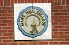 MARS HILL, N.C., (Greater AshevilleArea) Small college town with lovely campus. This plackard shows date college was established. 