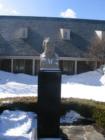 Bust of FDR outside his Library