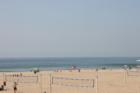 View of the beach from the Huntington Beach pier