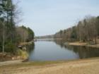 The main lake at Lake Villanow in Sanford, NC