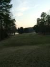 Tee for Hole 18 on the Creek Course at Carolina Trace in Sanford, NC. 