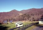 WEAVERVILLE, N.C. Pasture and Farm. Solar panels provide alternative source of energy.