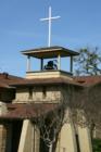 Durham:  the old adobe church is a historical landmark.