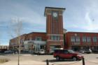 The clock tower at Highlands Ranch Town Center