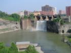 High Falls, rainbow in the mist.