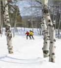 Noric and snowshoe at Tamarack for a peaceful morning