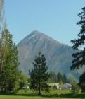 Wedge Mountain is a popular view from Leavenworth. It sits next to the Sleeping Lady and guards the entrance to the Icicle Valley.