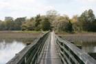 The community dock for Gift Plantation on Johns Island, SC takes you to a quaint little island, and then out to the Stono River.