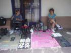 Sellers of jewelry at Old Town