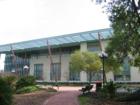 Back side of Clearwater Main Library designed by renowned architect Robert A.M. Stern - 