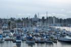 Picture of capitol building behind puget sound harbor