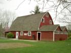 The Big Red Barn at Jennings Memorial Park.