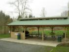 The Lions Centennial Pavilion cooking shelter is located on the eastside of Allen Creek at Jennings Memorial Park.