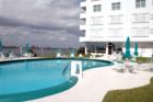 Pool area overlooking the Intracoastal Waterway at the Royal Saxon in South Palm Beach
