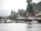 Some of the fishing fleet with the old boathouse